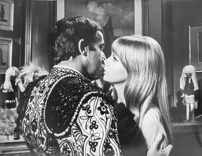 Peter Sellers and Britt Ekland Photograph from the Movie - The Bobo, 1967.
