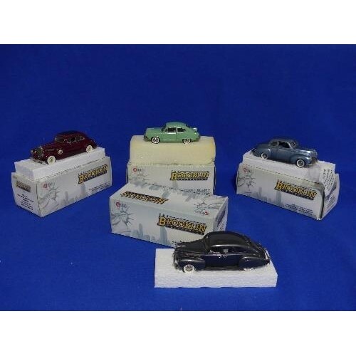 The Brooklin Collection; A collection of four 1:43 scale die...