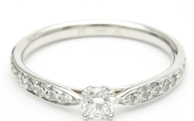 Tiffany Platinum - Ring - 0.20 ct Diamond