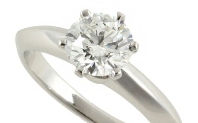 Tiffany TIFFANY & Co. Marriage Ring Pt950 Diamond 0.851ct (H-VVS2-EX-NONE) No. 6.5