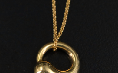 Tiffany & Co. 18K Eternal Circle Pendant Necklace