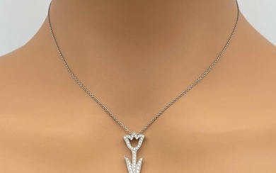 Tiffany & Co. Platinum Diamond Tulip Pendant
