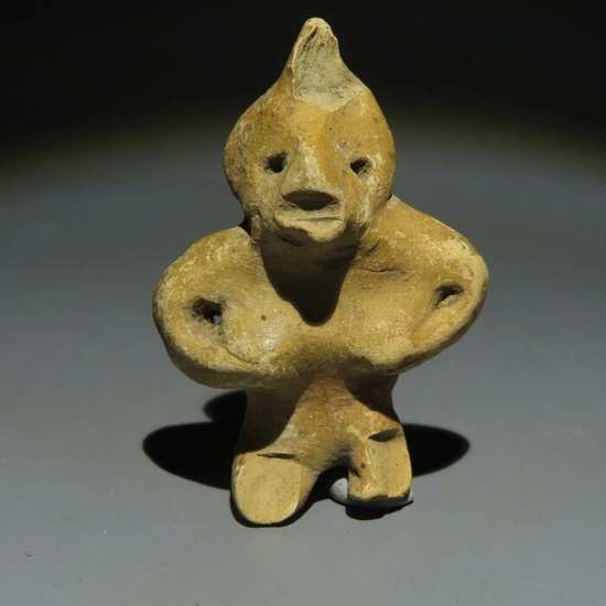 Tlatico Terracotta Fertility female figure. 1200-900 BC. "Michel Vinaver collection". Spanish Import license