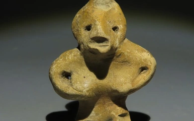 Tlatico Terracotta Fertility female figure. 1200-900 BC. "Michel Vinaver collection". Spanish Import license