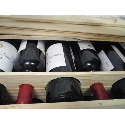 Twelve cased bottles of Chateau Ponesac Delux Medoc 2008 Loc...