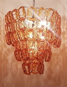 Unknown design - Chain glass chandelier