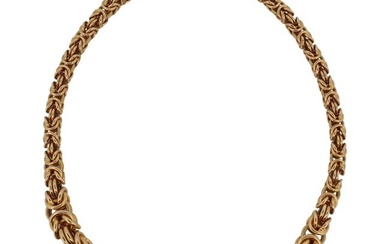 UnoAErre 14k Gold Twisted Necklace