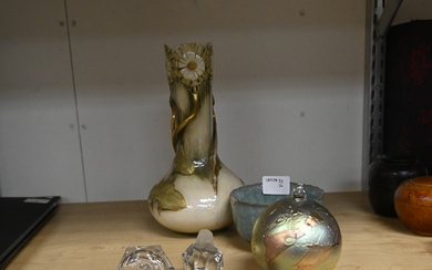 Various Items Including Teplitz Amphora, Vase, etc.