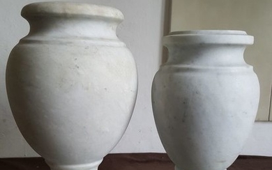 Vase (2) - Victorian - Marble - Late 19th century
