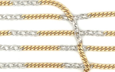 Vieri - 20,7 gr. - 50 cm - Necklace - 18 kt. White gold, Yellow gold