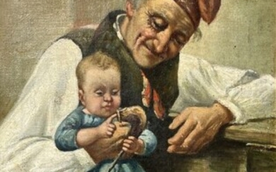 Vincenzo Vaccaro(1858 - 1929) - Amorevole nonno