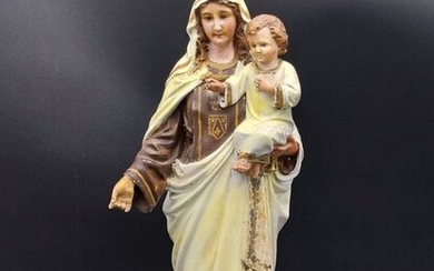 Virgin of Carmen - wood pulp - Late 19th century