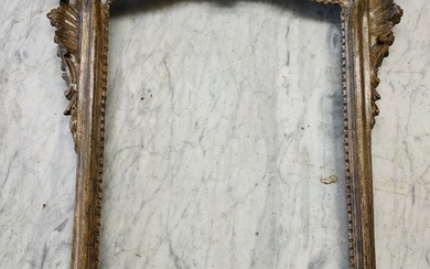 Wall mirror - Wood, Neapolitan silver mecca frame (XVIII)