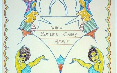 "When Smiles Carry Merit" by Outsider Lewis Smi