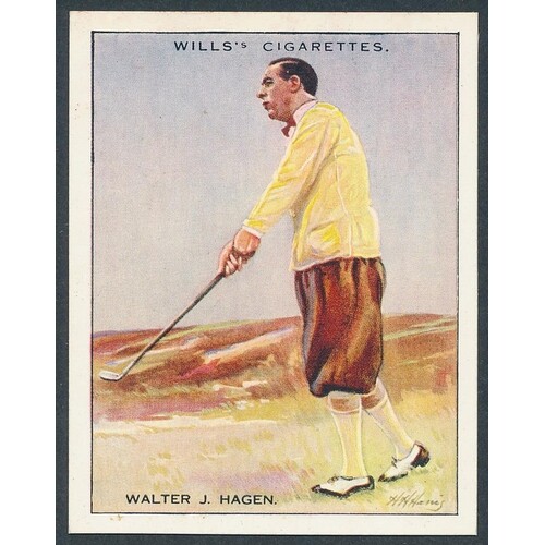 Wills. 1930 Famous Golfers set, in excellent cond. Cat. £550...