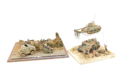 World War II 1:32 scale Snow and Normandy Dioramas