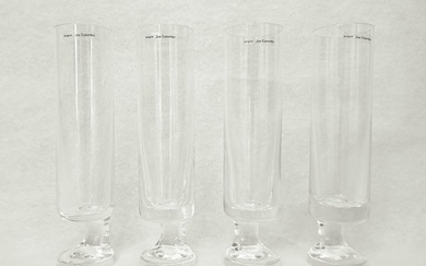 Arnolfo di Cambio Joe Colombo - Drinking set (4) - Smoke glasses set champagne - Italian crystal