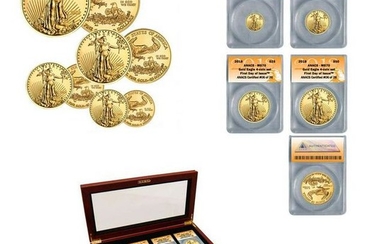 2018 ANACS MS70 GOLD EAGLE 4 COIN SET FIRST DAY ISSUE