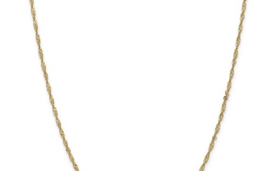 14k .5 mm Cable Rope Chain Necklace