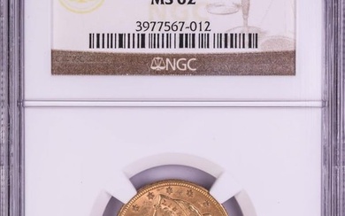 1901 $5 Liberty Head Half Eagle Gold Coin NGC MS62