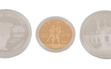 1983-84 US OLYMPIC $10 GOLD & TWO $1 SILVER PROOFS