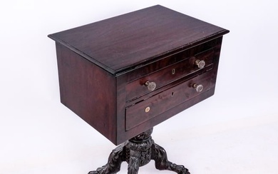 19th C. American Federal-Style Work Table