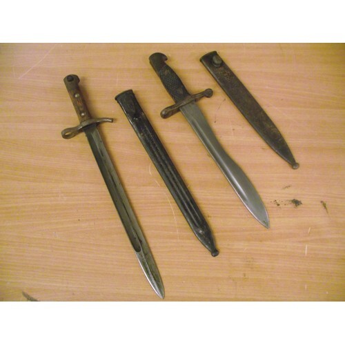 2 vintage Bayonets Hackman & co + other stamped A 6149. appr...