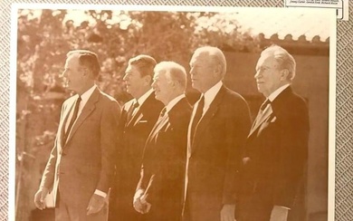 20th Century Former Presidents Sepia Photo Print
