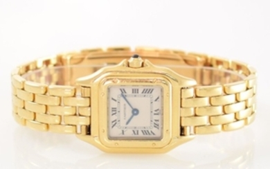 CARTIER Panthere 18k yellow gold ladies wristwatch,...