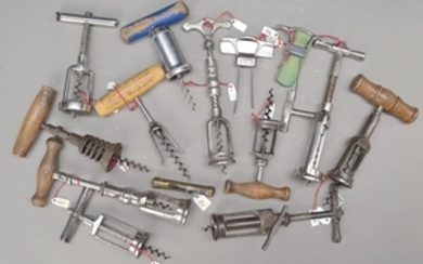 14 corkscrews of Thuringian Workshops, end 19th...