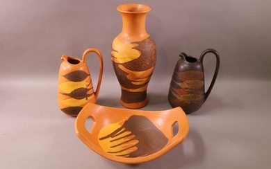 4 PIECES MID CENTURY ROYAL HAEGER POTTERY