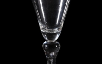 A baluster wine glass