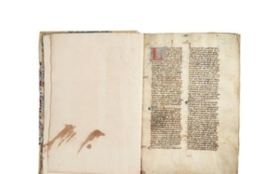 Commentary on the New Testament (perhaps by a Ludolphus, evidently unrecorded), in Latin, decorated manuscript on parchment [France or French Flanders, fourteenth century]