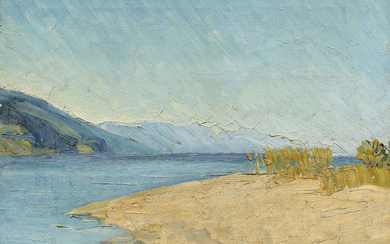 ERNST SAMUEL GEIGER (1876-1965), Am Strand der Petersinsel, 1923