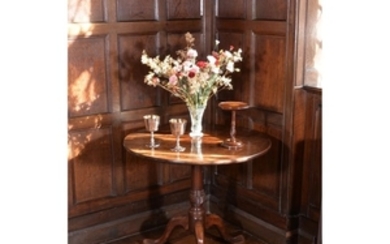 A George III mahogany tripod table, circa 1770