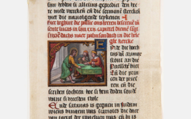 Illuminated Manuscript Leaf