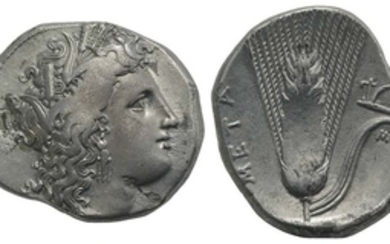 Southern Lucania, Metapontion, c. 325-275 BC. AR Stater (23mm, 7.82g,...