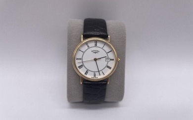 9ct Gold 1960s Rotary White Dial Watch Condition: Good...