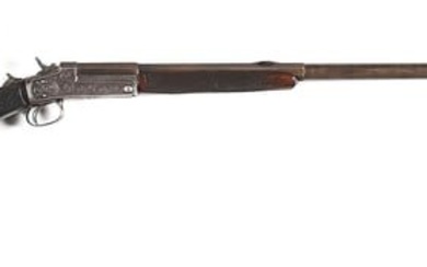 (A) ATTRACTIVE ENGRAVED DELUXE WURFFLEIN SINGLE SHOT GALLERY RIFLE.