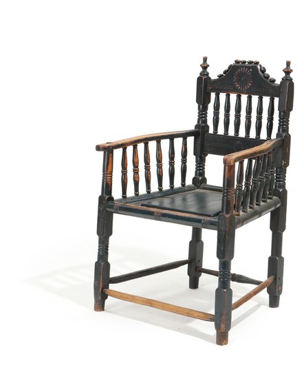 A Danish 19th century armchair with original paint.