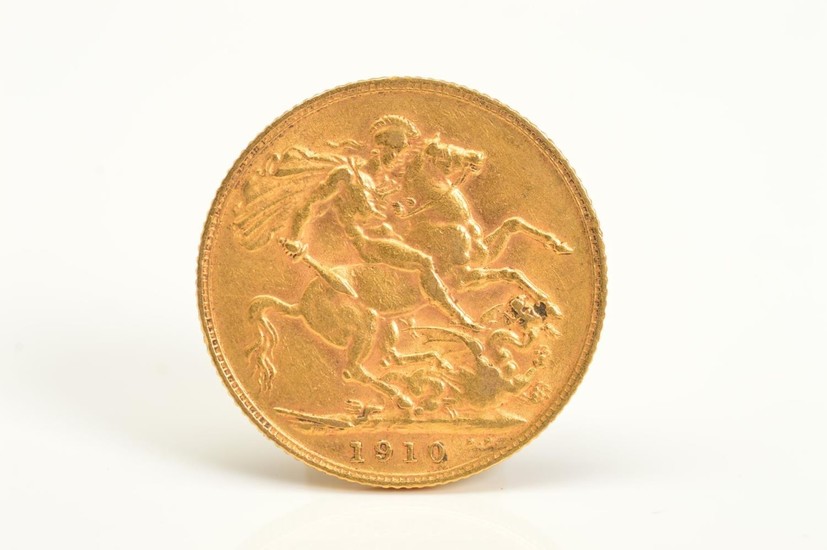 A FULL GOLD SOVEREIGN EDWARD VII 1910