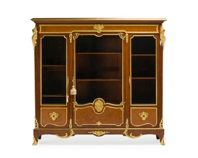 A French Millet a Paris marquetry bookcase
