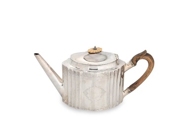A George III 18th century silver teapot
