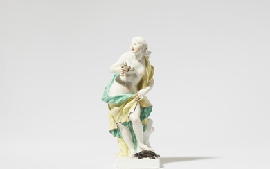 A Meissen porcelain allegory of touch