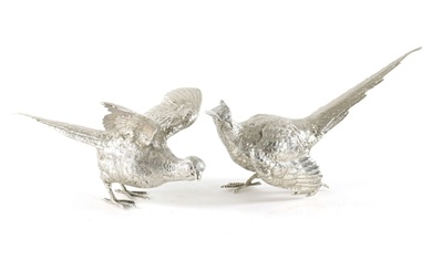 A PAIR OF 20TH CENTURY MAPPIN & WEBB SILVER...
