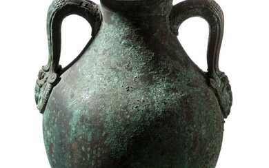 A South Italian copy of a Roman bronze vase modelled after 1st century bronze tableware from the