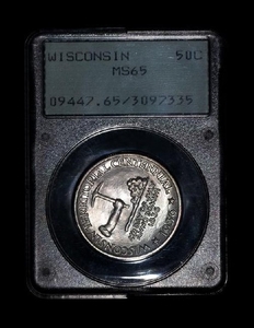 A United States 1936 Wisconsin Commemorative 50c Coin