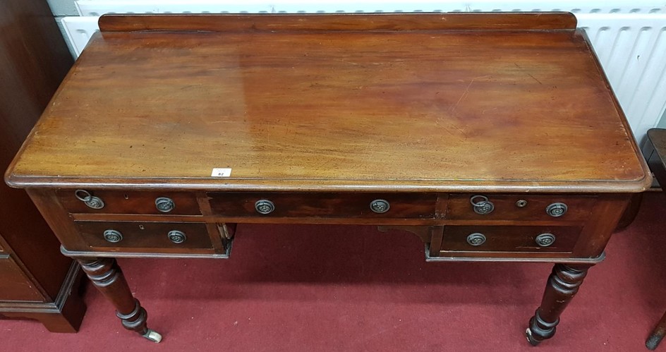 A good 19th Century Mahogany Kneehole Desk with twin drawers...