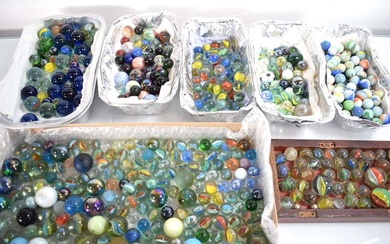 A large collection of Victorian and later marbles (Qty)Condition Report...