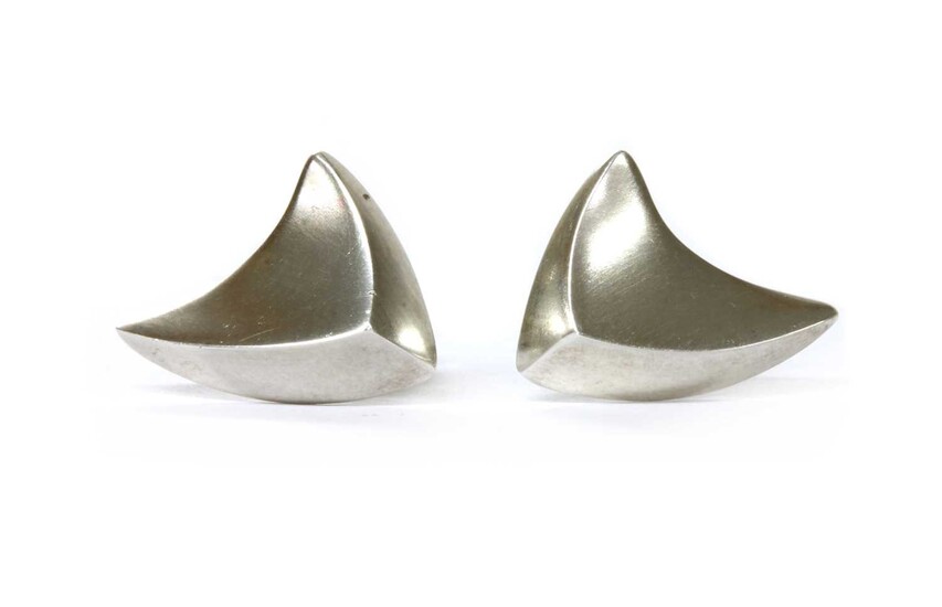 A pair of Georg Jensen silver earrings